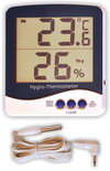 Термометр цифровой электронный ТЕ-109 с большим экраном для измерения температуры внутри или снаружи + влажности в помещении 